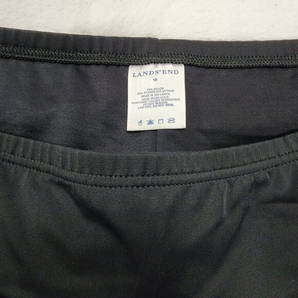 Land's End Plus Size Black Swim Mini Skirt 16 - Picture 3 of 4